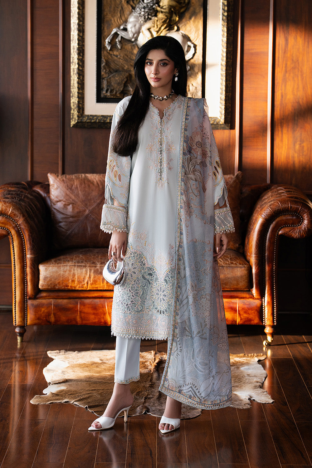 Maryum N Maria | Eid Luxury Lawn 26 | SNEŽANA - MSS6336 - House Of Hania