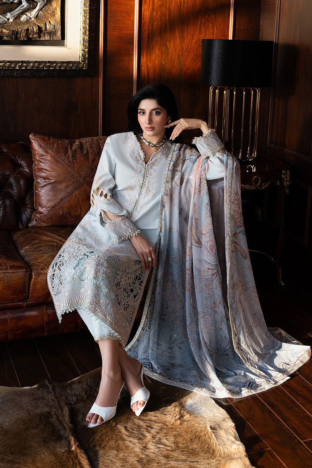 Maryum N Maria | Eid Luxury Lawn 26 | SNEŽANA - MSS6336 - House Of Hania
