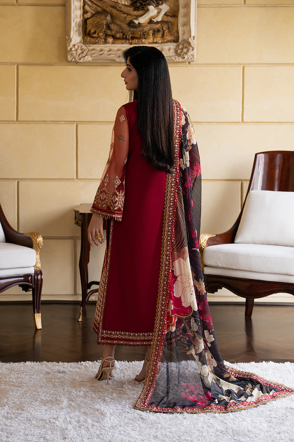 Maryum N Maria | Eid Luxury Lawn 26 | SOLOMIA - MSS6345 - House Of Hania