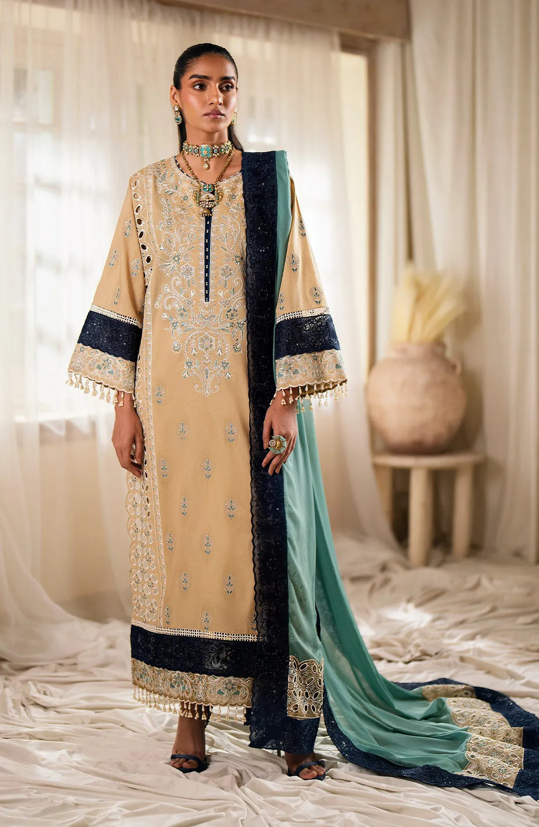 Maryum  N Maria | Eid ul Azha Luxury Lawn | AUSET - MS24-623 - House Of Hania