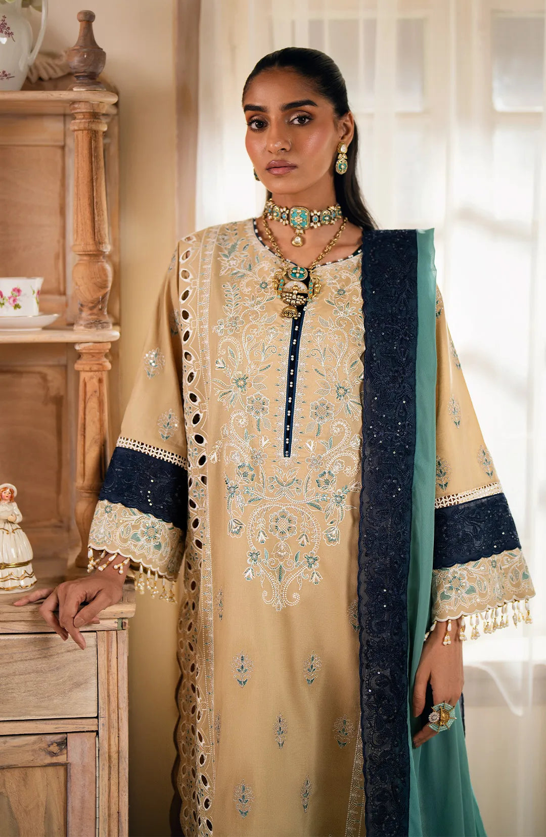 Maryum  N Maria | Eid ul Azha Luxury Lawn | AUSET - MS24-623 - House Of Hania