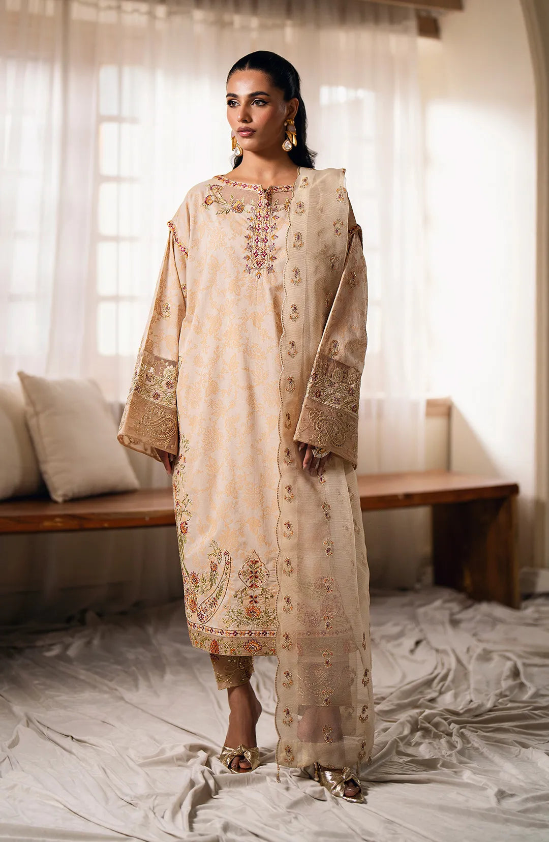 Maryum  N Maria | Eid ul Azha Luxury Lawn | ESHE - MS24-624 - House Of Hania