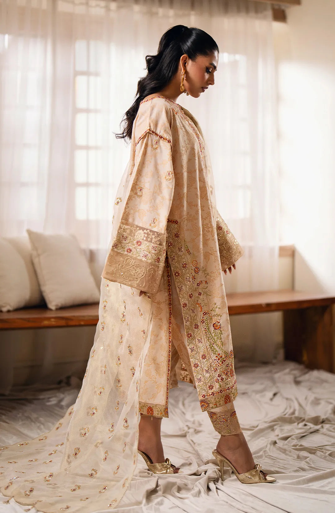 Maryum  N Maria | Eid ul Azha Luxury Lawn | ESHE - MS24-624 - House Of Hania
