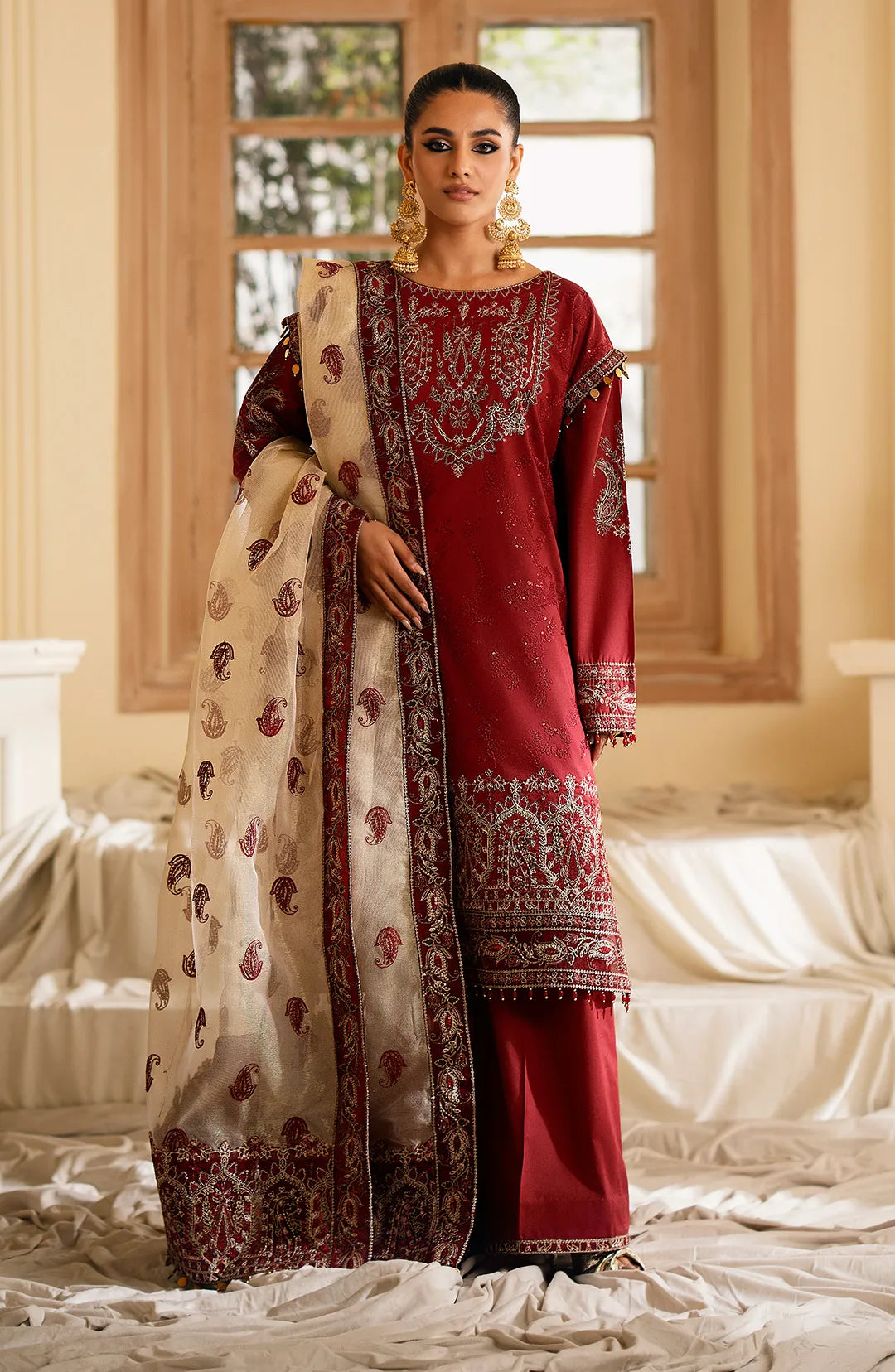 Maryum  N Maria | Eid ul Azha Luxury Lawn | MANDISA - MS24-612 - House Of Hania