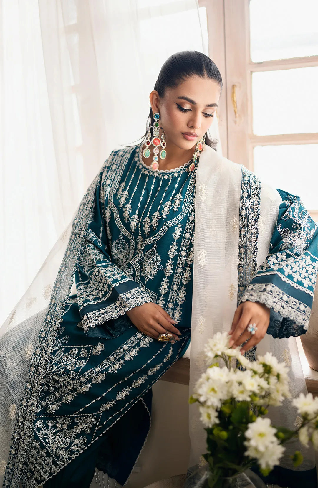 Maryum  N Maria | Eid ul Azha Luxury Lawn | NAILAH - MS24-614 - House Of Hania