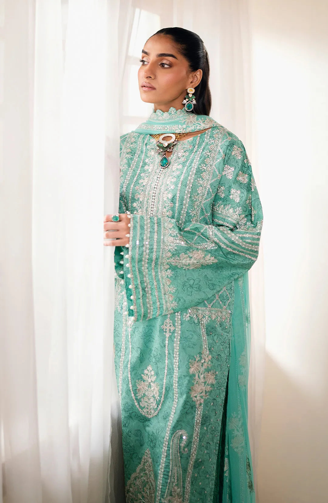 Maryum  N Maria | Eid ul Azha Luxury Lawn | SALMA - MS24-615 - House Of Hania