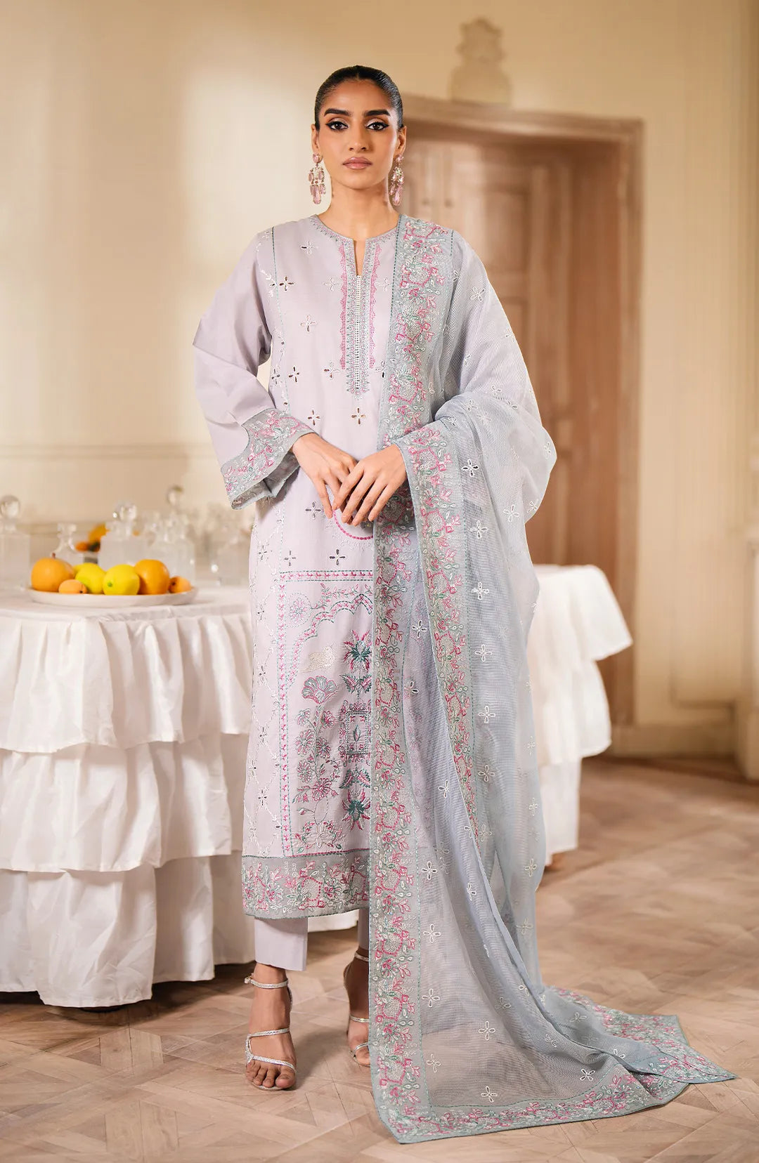 Maryum  N Maria | Eid ul Azha Luxury Lawn | SEKHMET - MS24-618 - House Of Hania