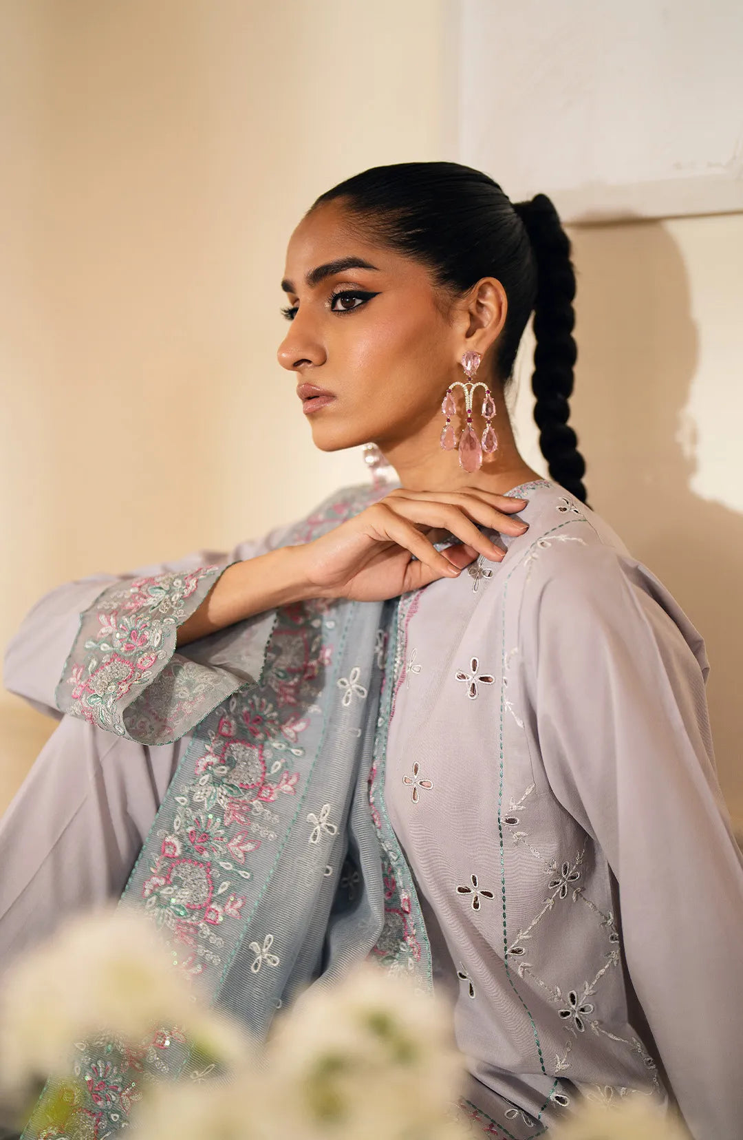 Maryum  N Maria | Eid ul Azha Luxury Lawn | SEKHMET - MS24-618 - House Of Hania