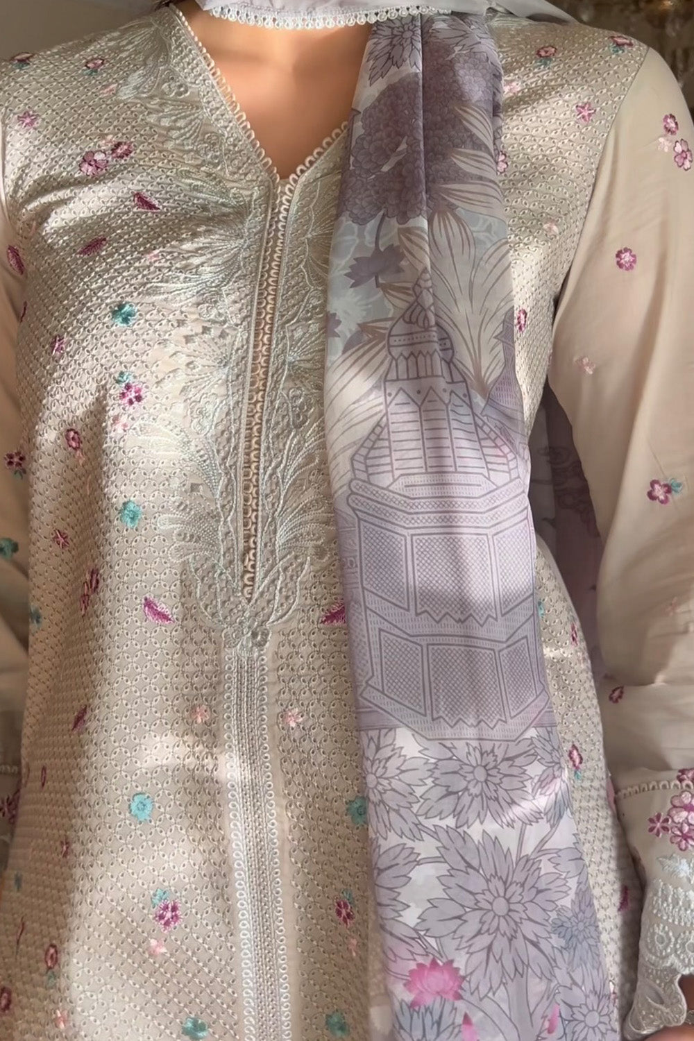 Maryum N Maria | Elara 25 |VOILET - MS50368 - House Of Hania