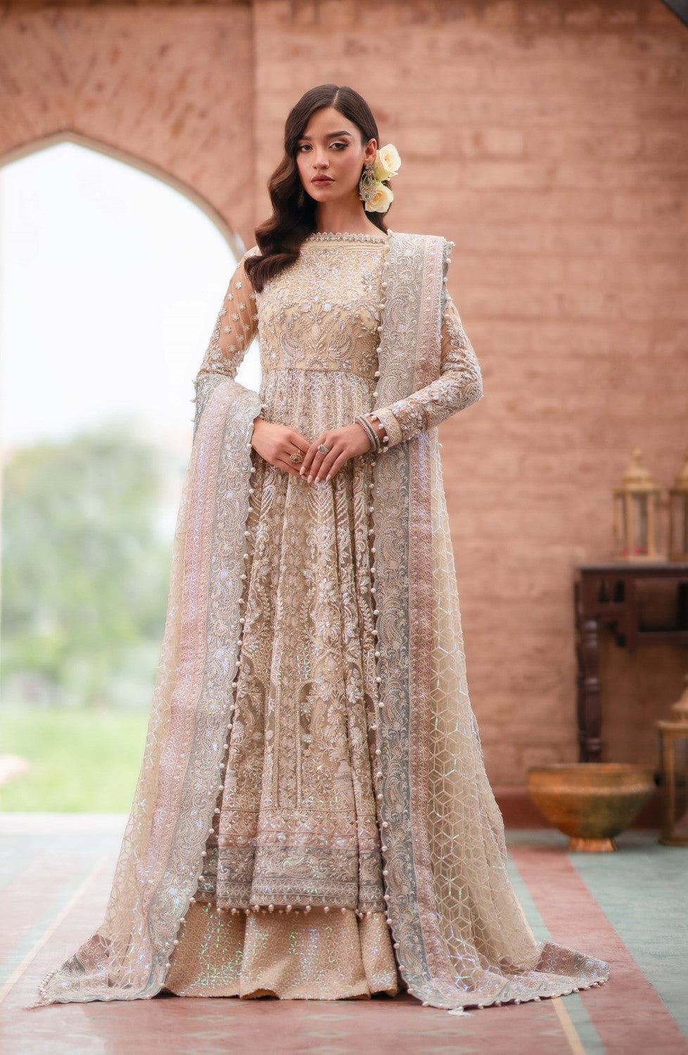 Maryum N Maria | Gul Posh Wedding Formals | ROSHANARA - MS40070 - House Of Hania
