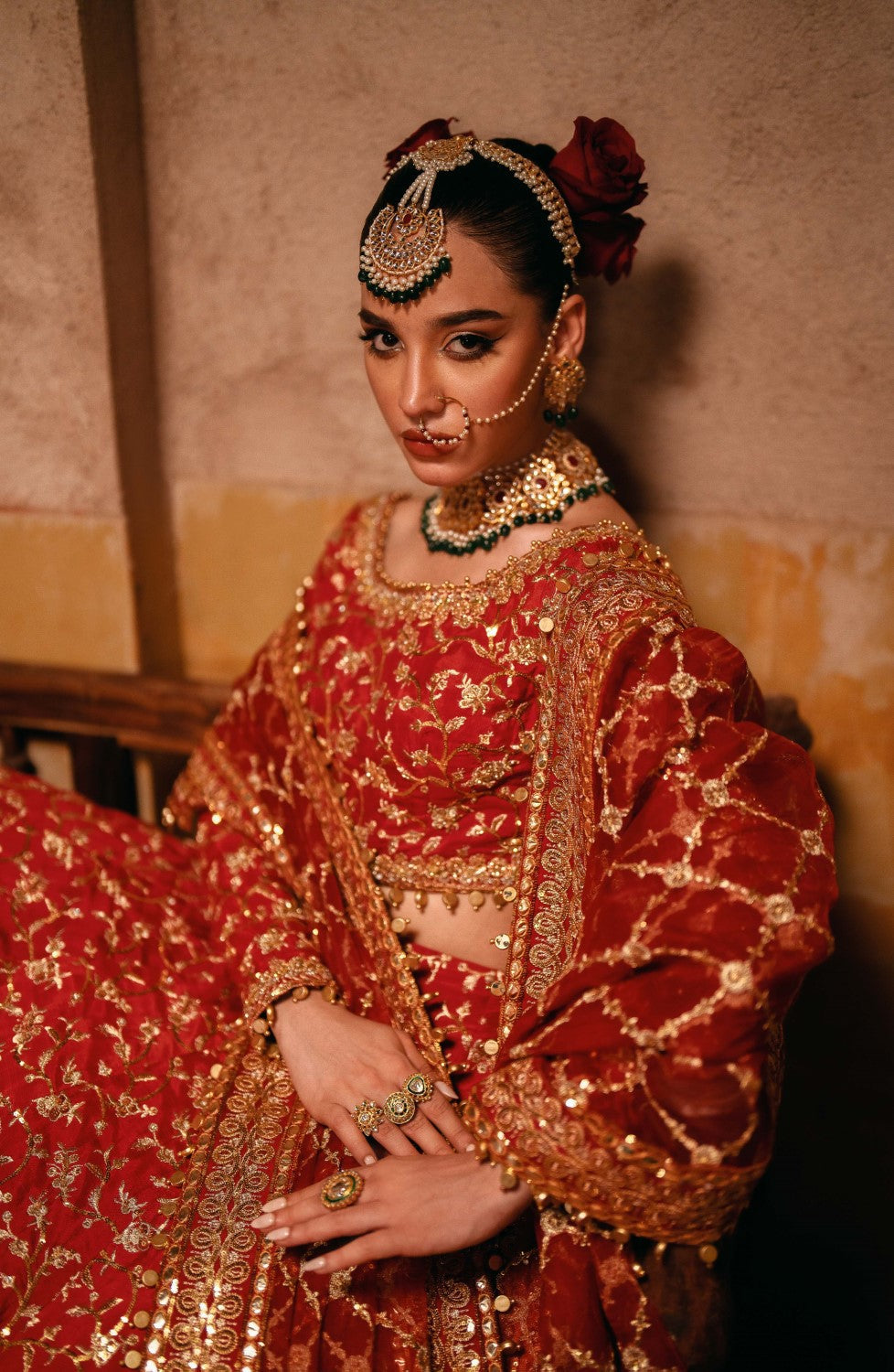 Maryum N Maria | Gul Posh Wedding Formals | ZAIB UN NISA - MS40065 - House Of Hania