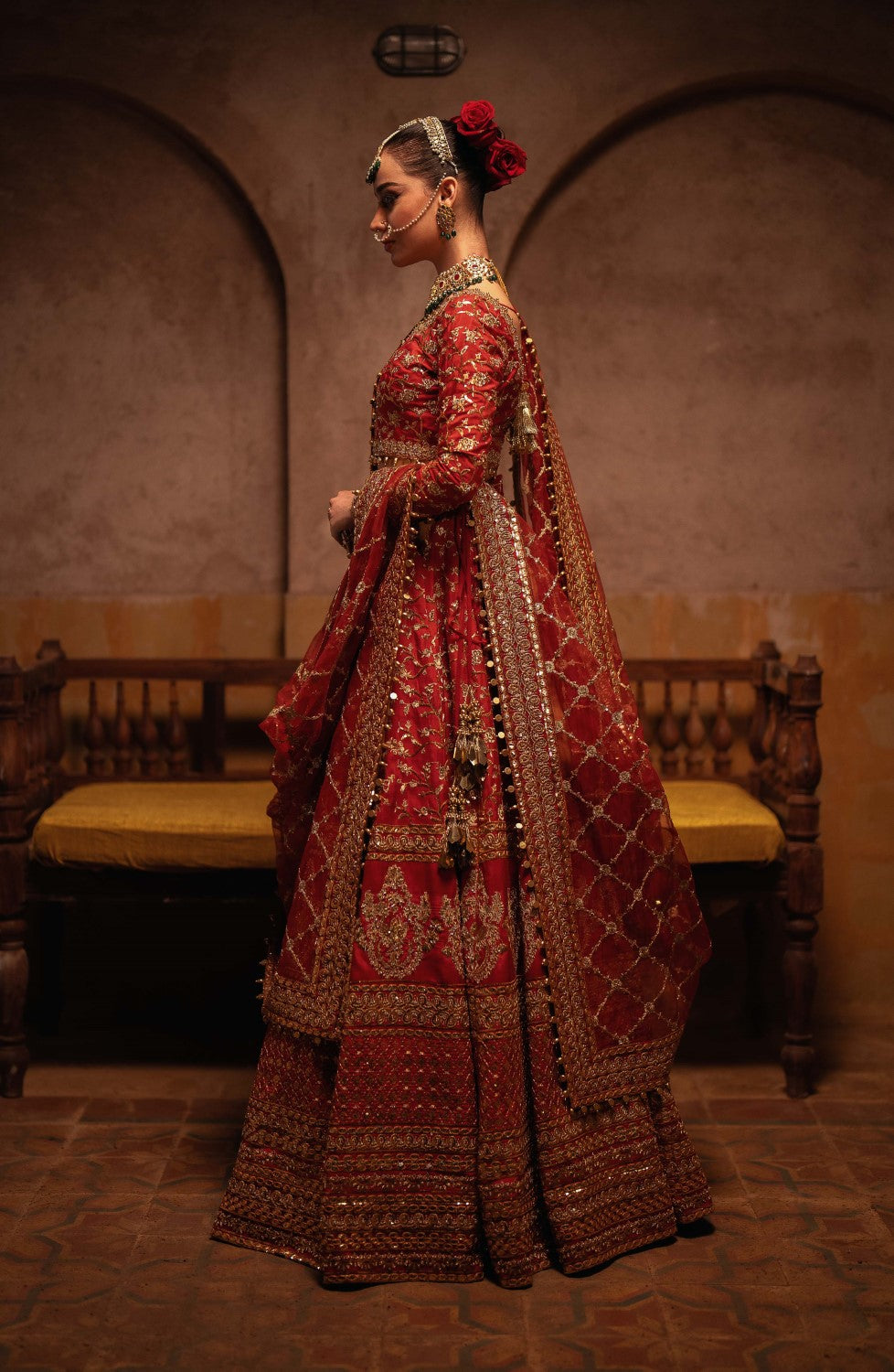 Maryum N Maria | Gul Posh Wedding Formals | ZAIB UN NISA - MS40065 - House Of Hania