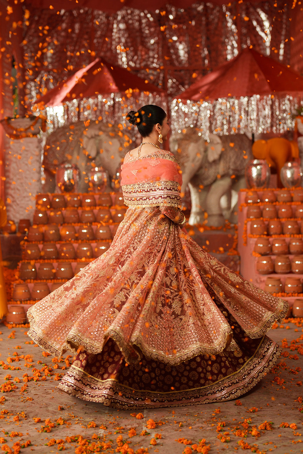 Maryum N Maria | Husn Wedding Formals | KUNDAN CORAL - MWS5638 - House Of Hania