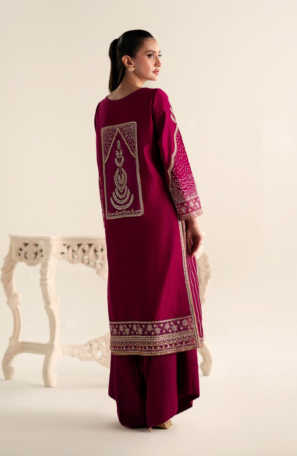 Maryum N Maria | Lagom Ready to Wear | VIOLET - MS-24214 - House Of Hania