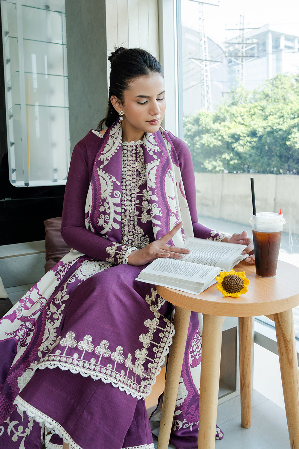 Maryum N Maria | Latte Layers Pret | CHAI CLOUD - MWS5825 - House Of Hania
