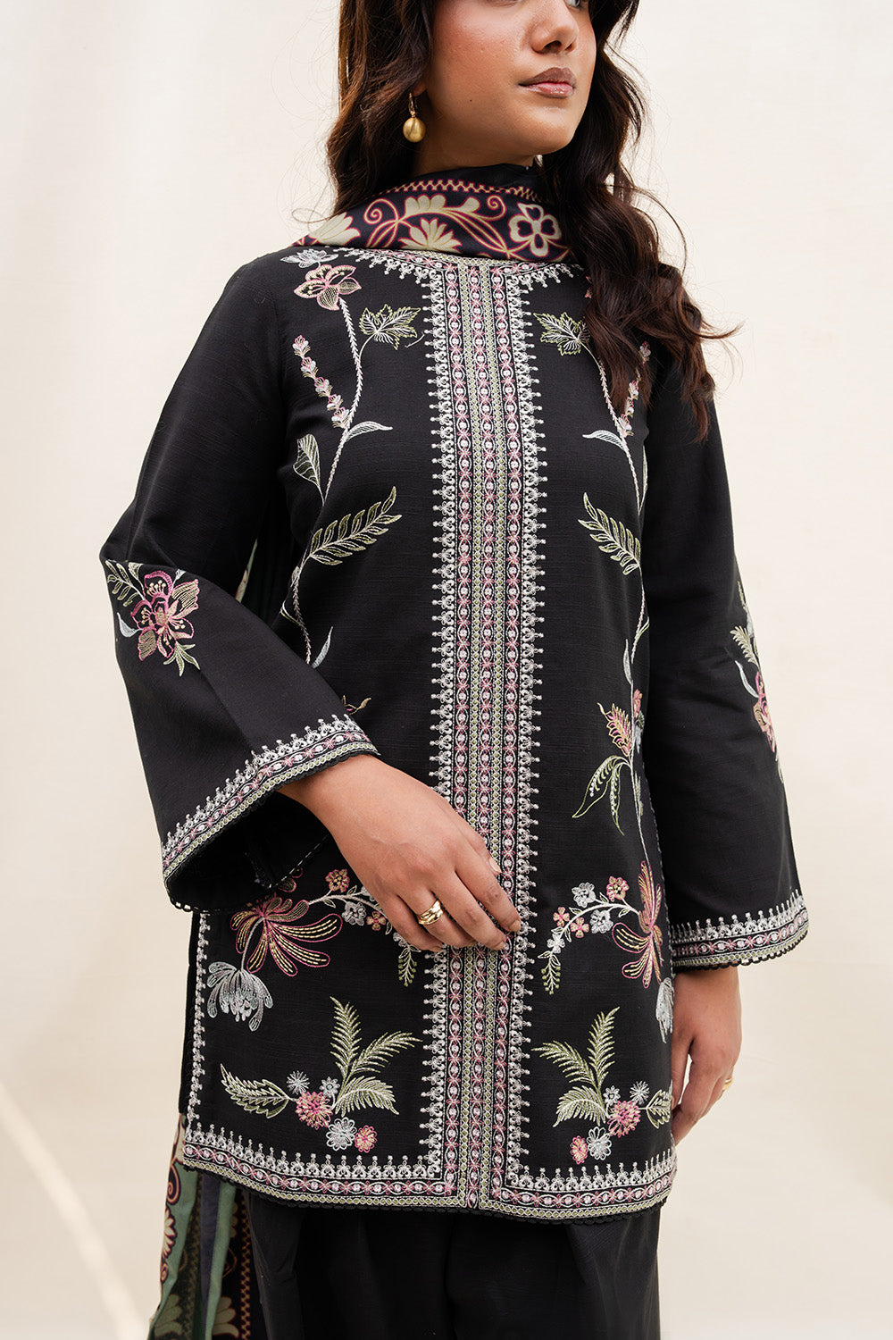 Maryum N Maria | Latte Layers Pret | HAZEL HAZE - MWS5823 - House Of Hania