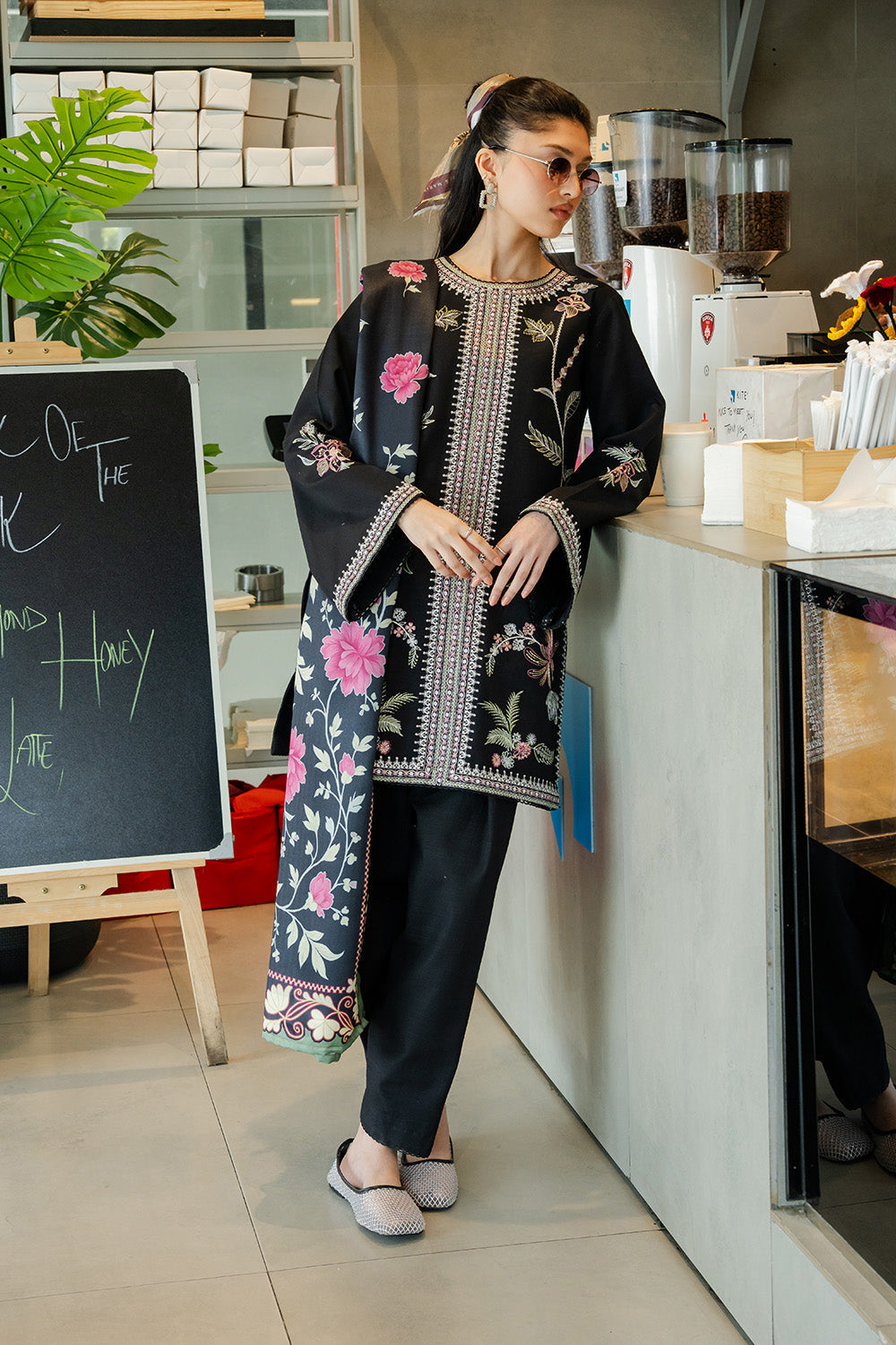 Maryum N Maria | Latte Layers Pret | HAZEL HAZE - MWS5823 - House Of Hania