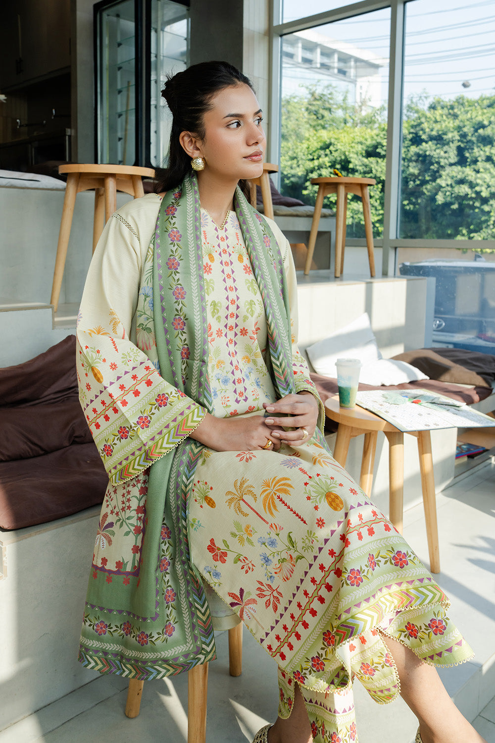 Maryum N Maria | Latte Layers Pret | MUTED MACCHIATO - MWS5828 - House Of Hania