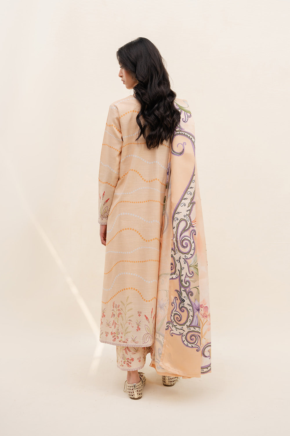Maryum N Maria | Latte Layers Pret | SILKEN STEAM - MWS5829 - House Of Hania