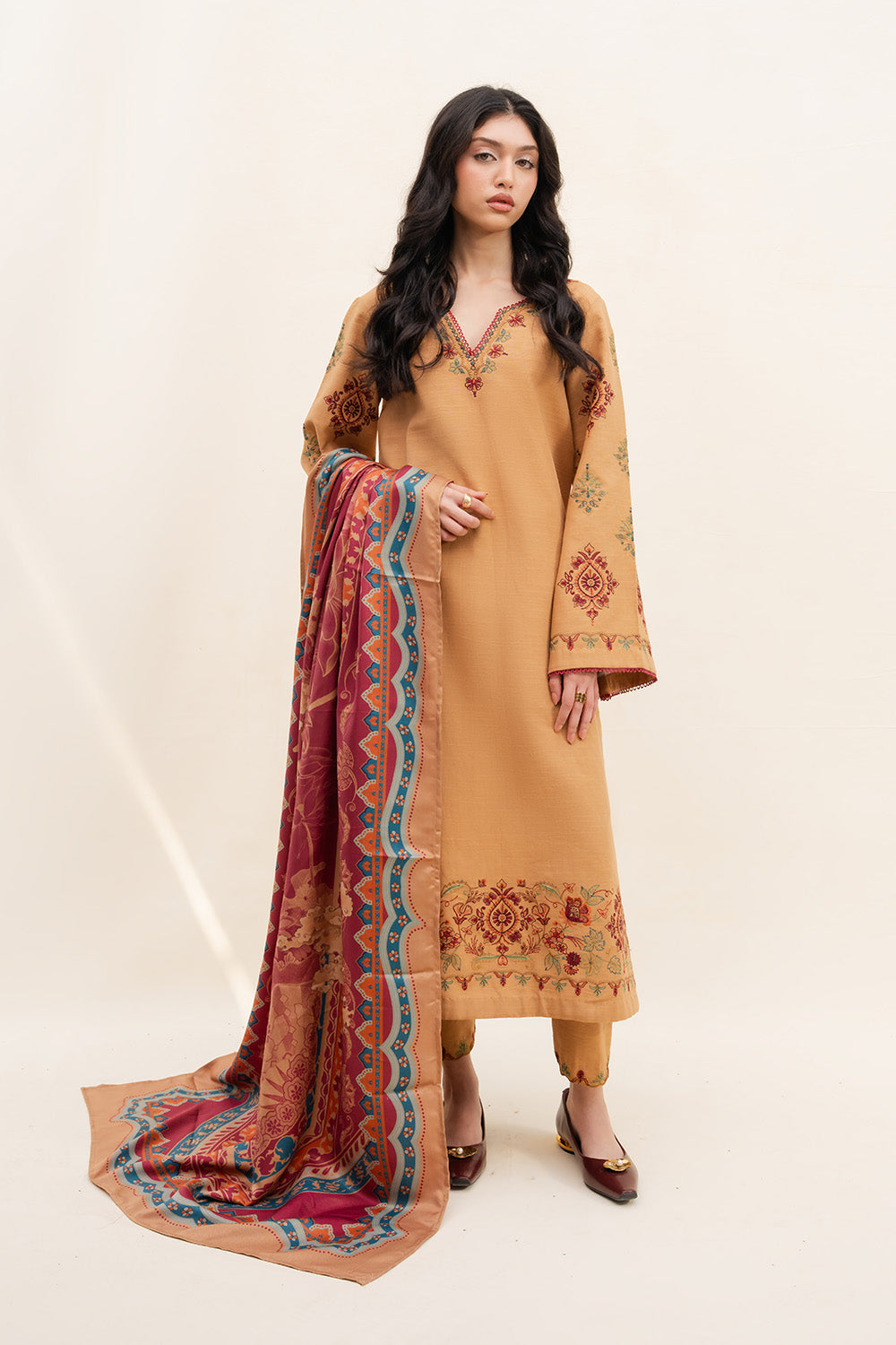 Maryum N Maria | Latte Layers Pret | TOFFEE TIDES - MWS5820 - House Of Hania