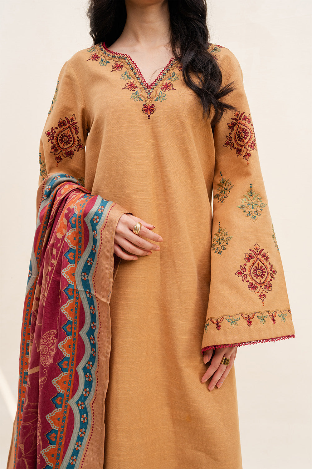Maryum N Maria | Latte Layers Pret | TOFFEE TIDES - MWS5820 - House Of Hania