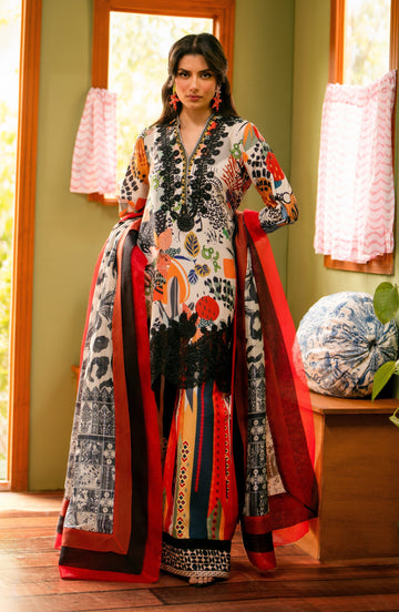 Maryum N Maria | Luxury Lawn 24 | Marwa - House Of Hania