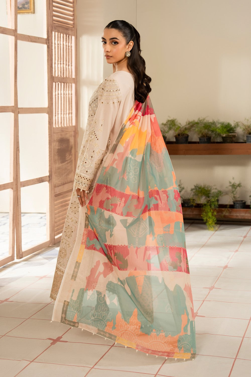Maryum N Maria | Luxury Lawn 25 | ABIA - MS50120 - House Of Hania