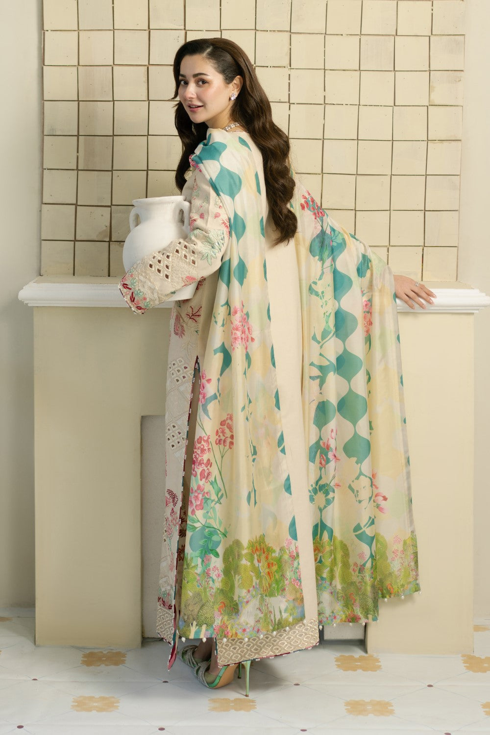 Maryum N Maria | Luxury Lawn 25 | AEISHA - MS50109 - House Of Hania