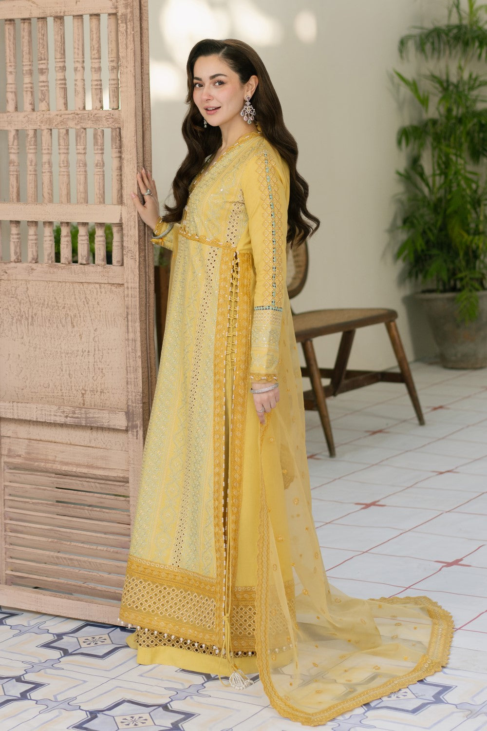 Maryum N Maria | Luxury Lawn 25 | AERIN - MS50111 - House Of Hania