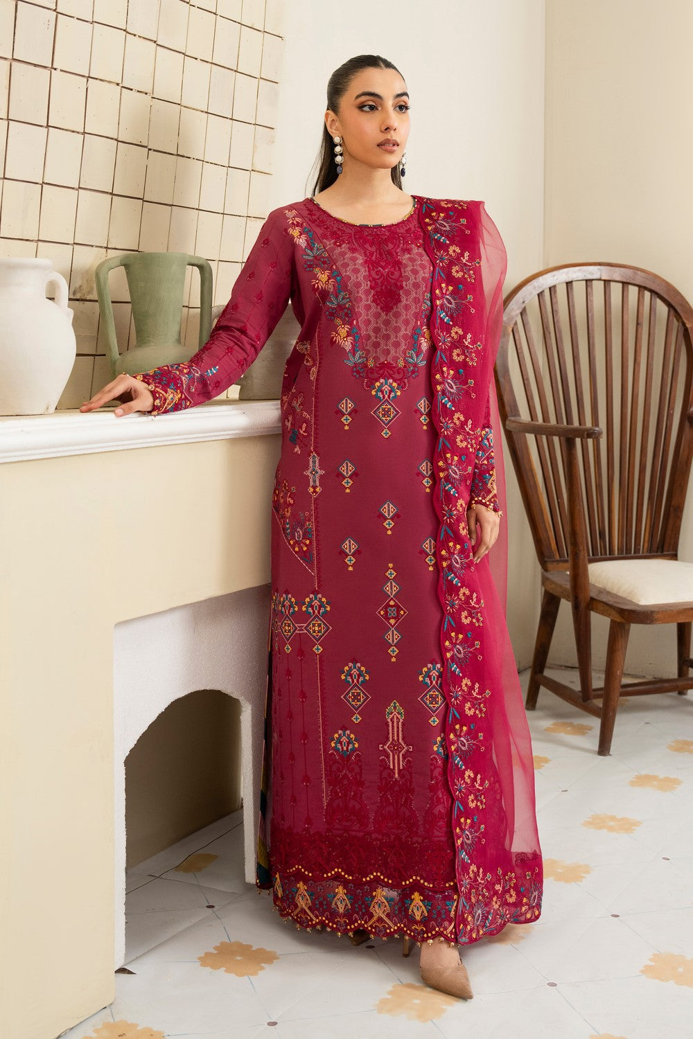 Maryum N Maria | Luxury Lawn 25 | AFINA - MS50108 - House Of Hania