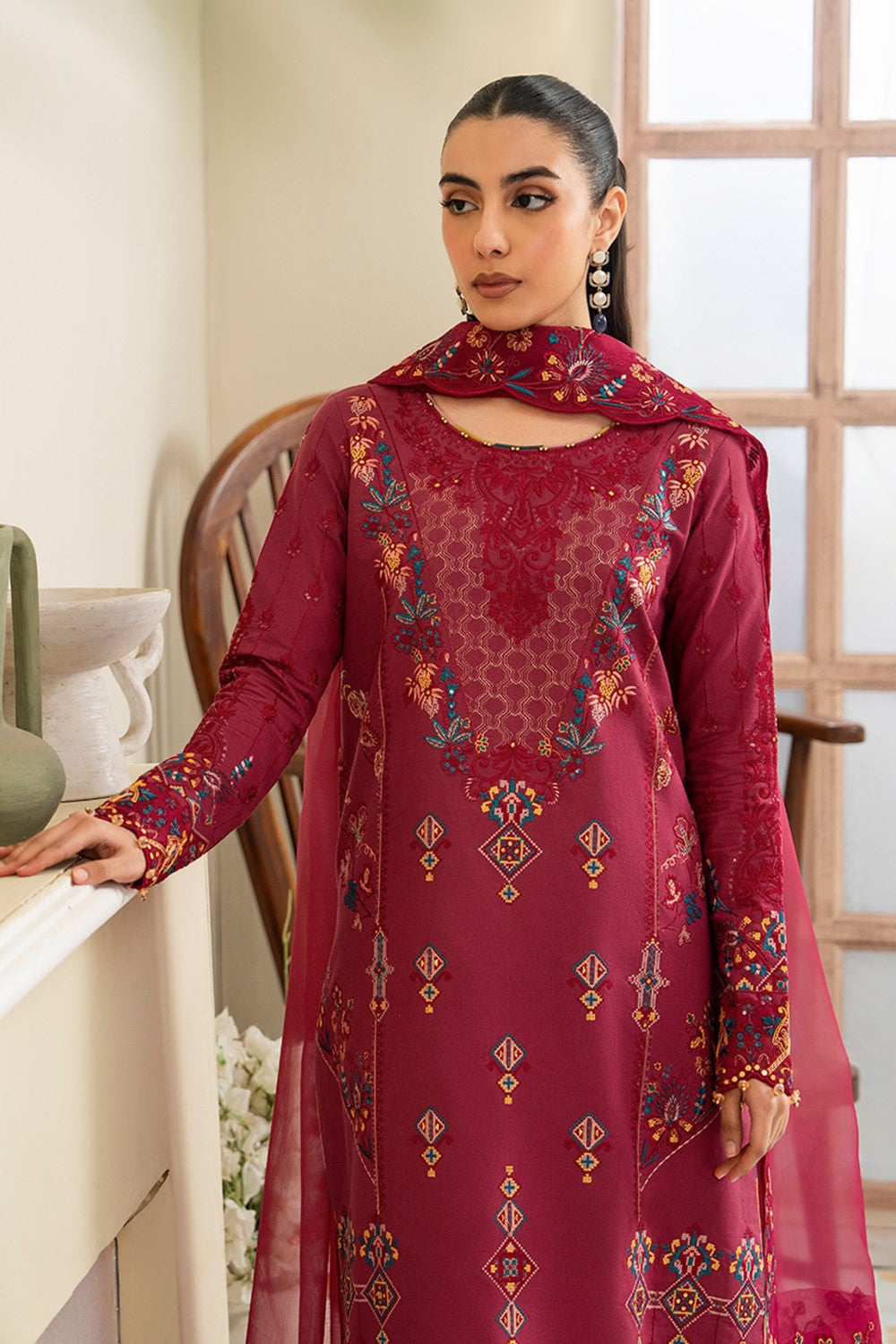 Maryum N Maria | Luxury Lawn 25 | AFINA - MS50108 - House Of Hania