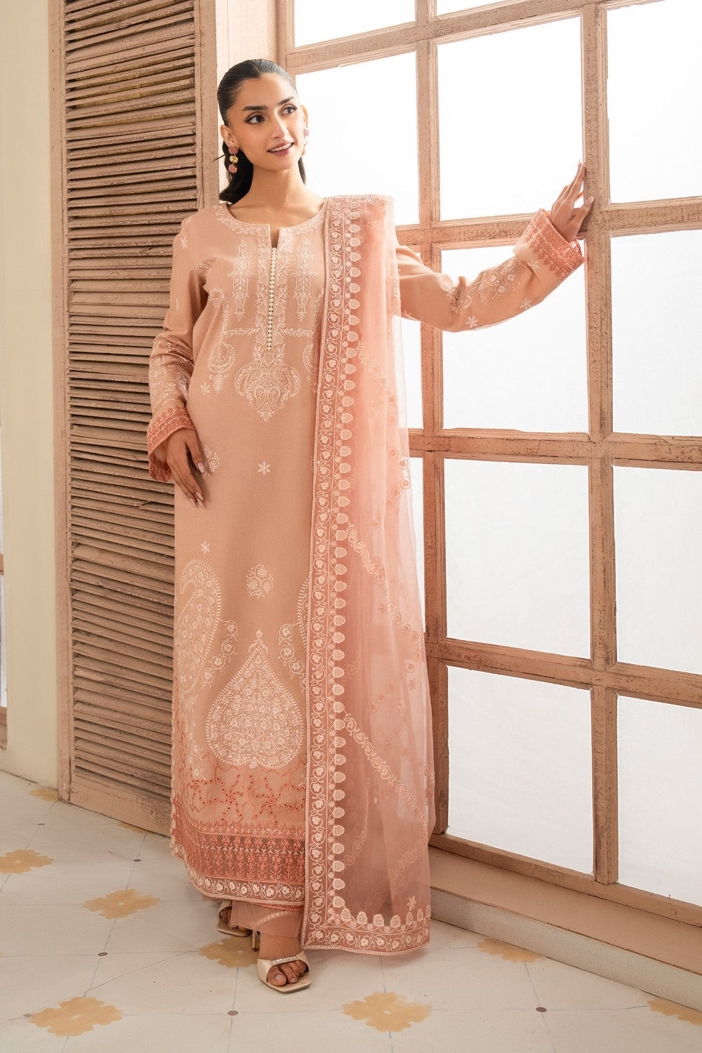 Maryum N Maria | Luxury Lawn 25 | AFRA - MS50114 - House Of Hania