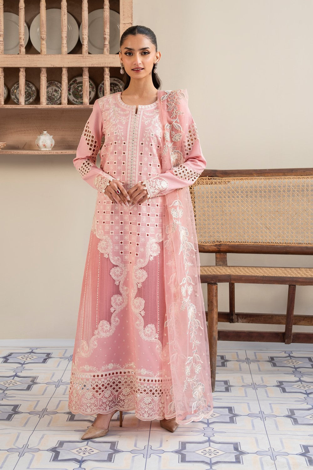 Maryum N Maria | Luxury Lawn 25 | AHLAM - MS50123 - House Of Hania