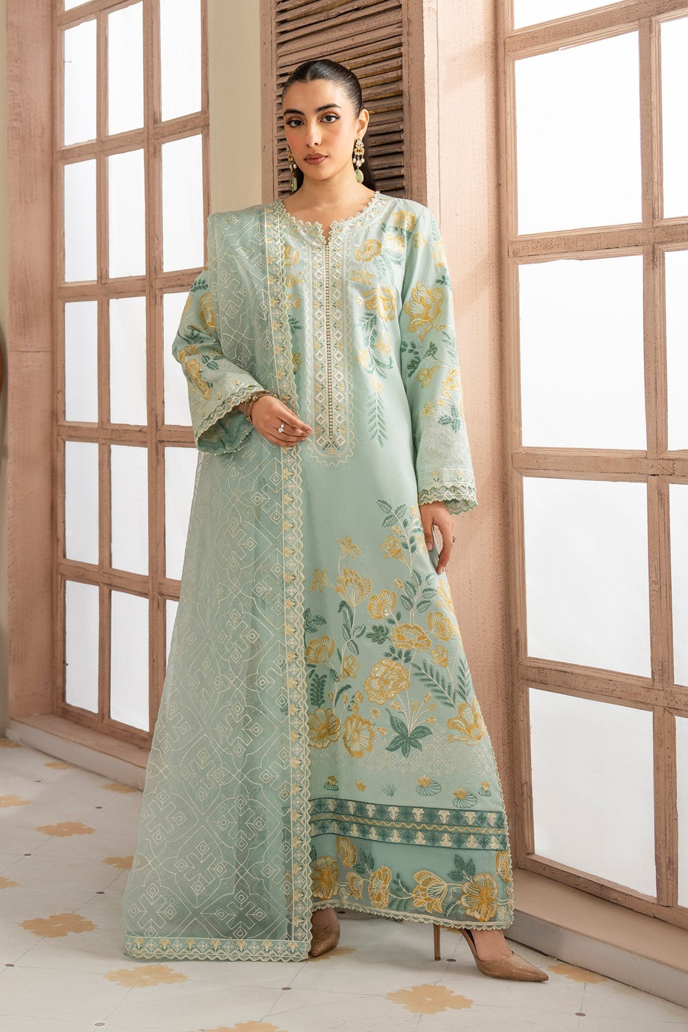 Maryum N Maria | Luxury Lawn 25 | ALAIA - MS50122 - House Of Hania