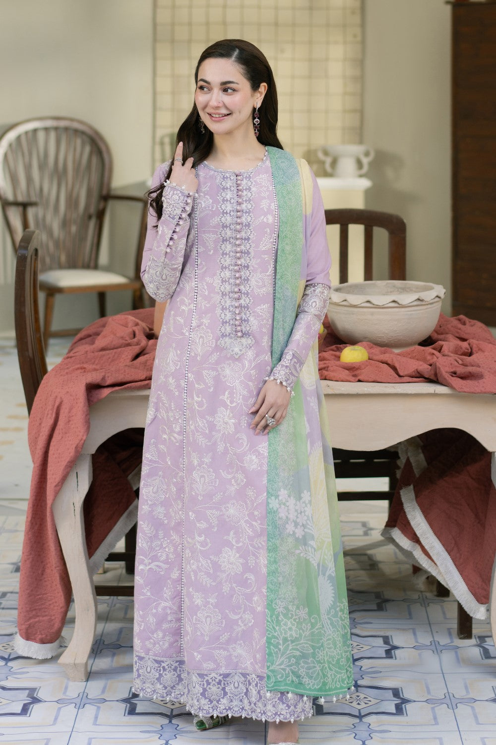 Maryum N Maria | Luxury Lawn 25 | ALEIA - MS50115 - House Of Hania