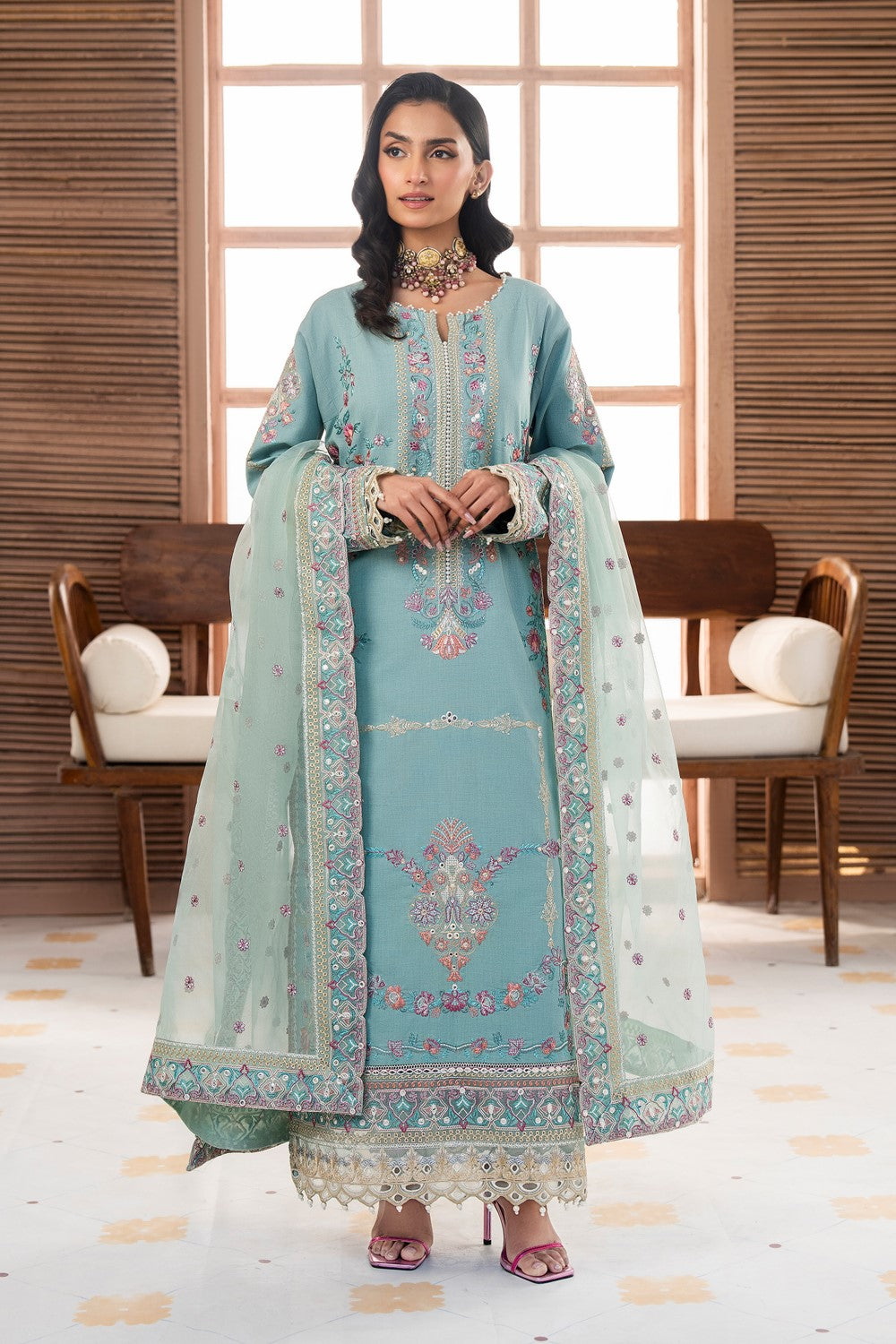 Maryum N Maria | Luxury Lawn 25 | AMANI - MS50110 - House Of Hania