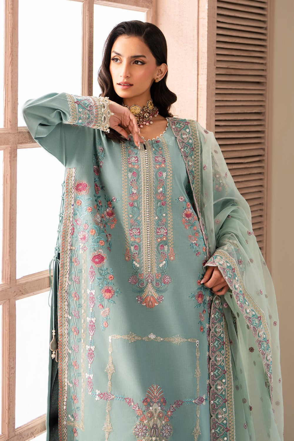 Maryum N Maria | Luxury Lawn 25 | AMANI - MS50110 - House Of Hania