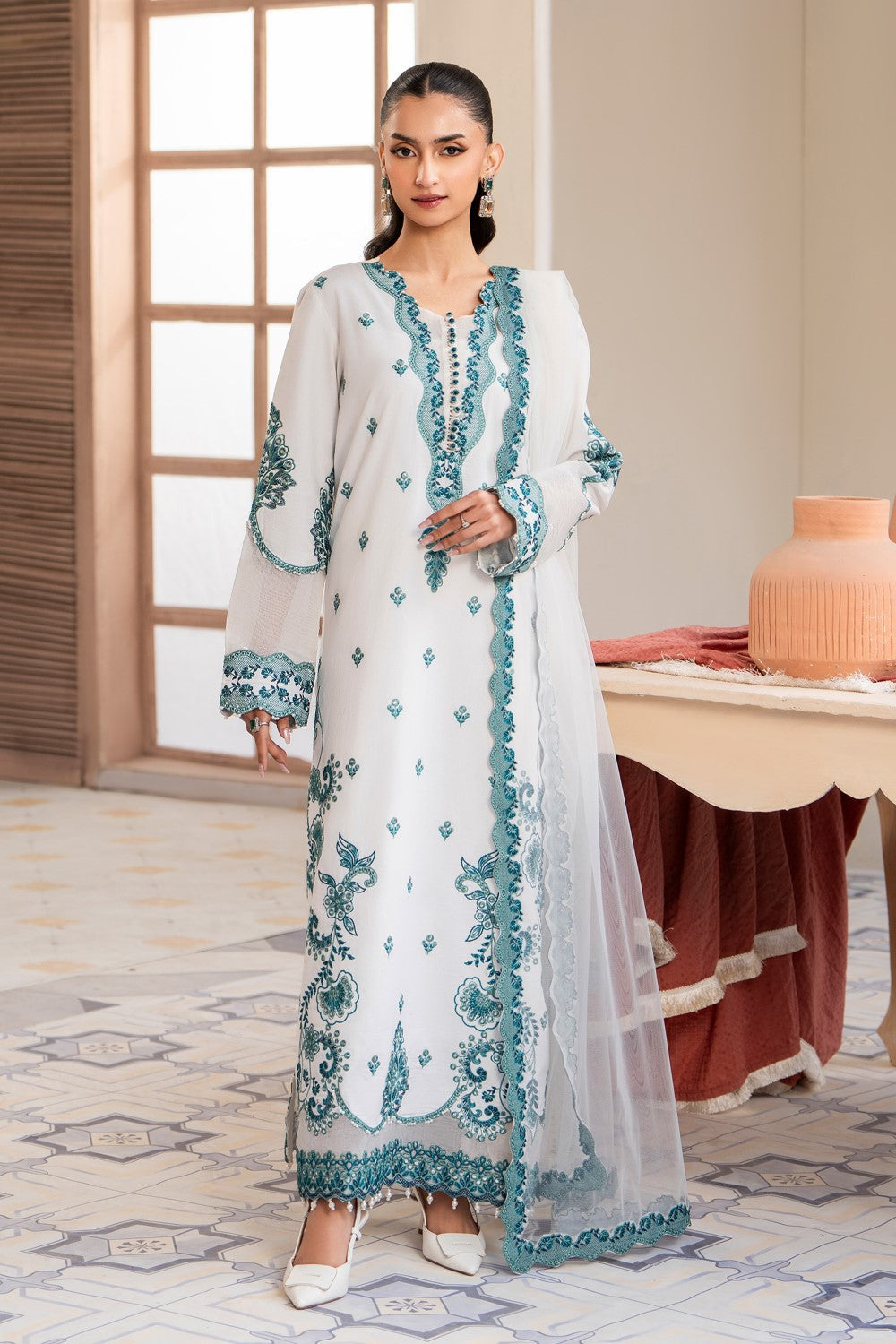 Maryum N Maria | Luxury Lawn 25 | ATOCHA - MS50107 - House Of Hania