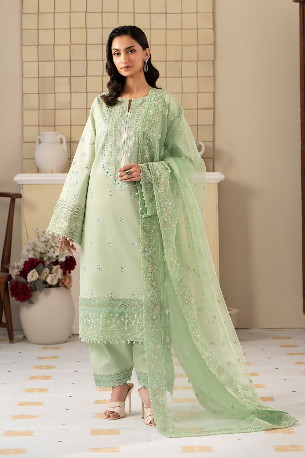Maryum N Maria | Luxury Lawn 25 | AZAL - MS50116 - House Of Hania