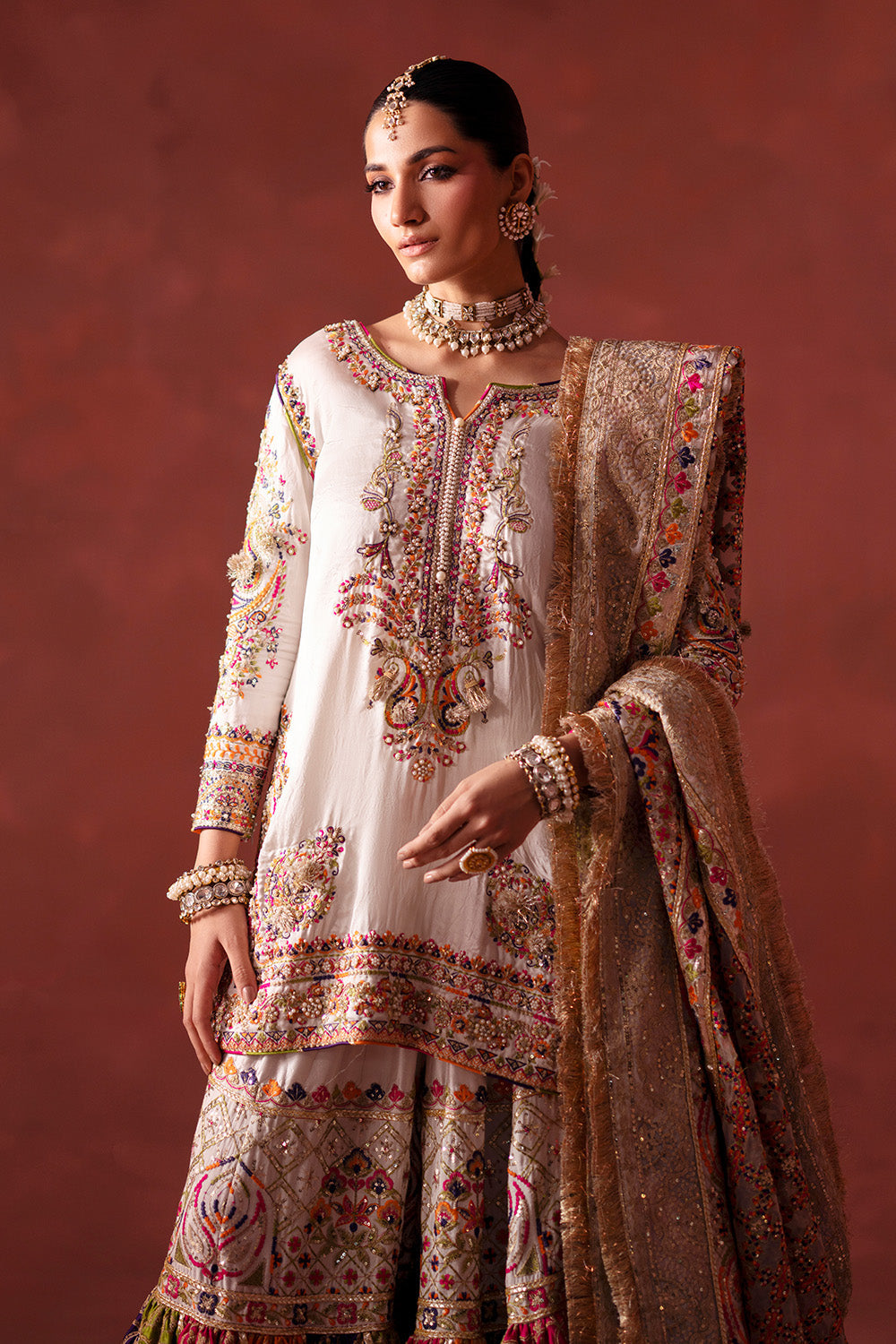 Maryum N Maria | Luxury Silk | MEHNDI NIGHT - MSS5895 - House Of Hania
