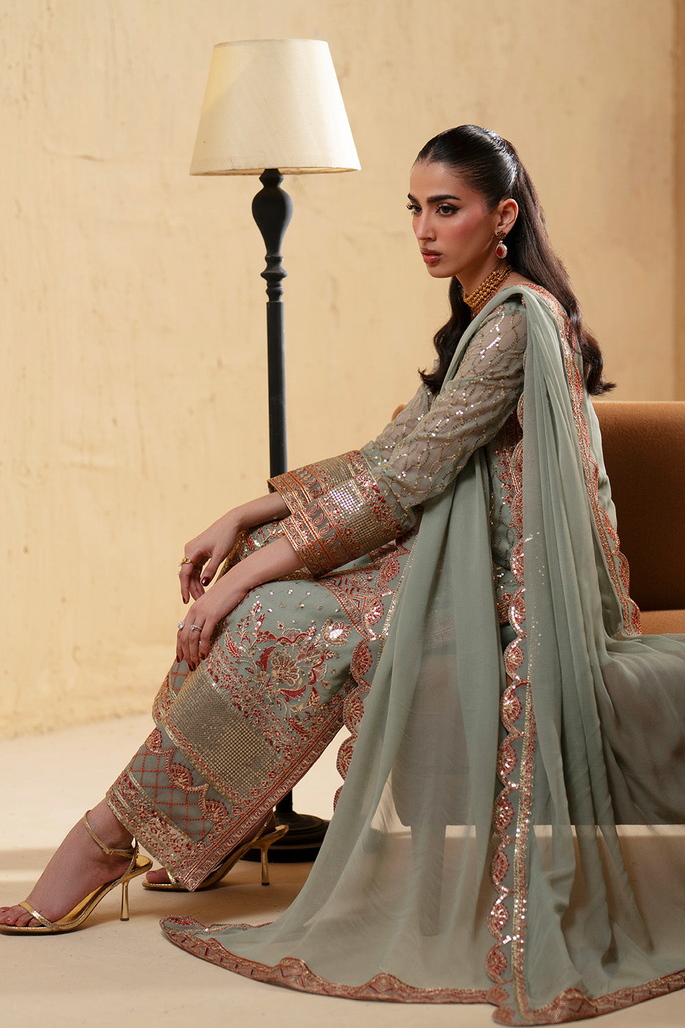 Maryum N Maria | Luxury Stitched | 3 Piece Embroiderd Chiffon BASTET - FSU5668 - House Of Hania
