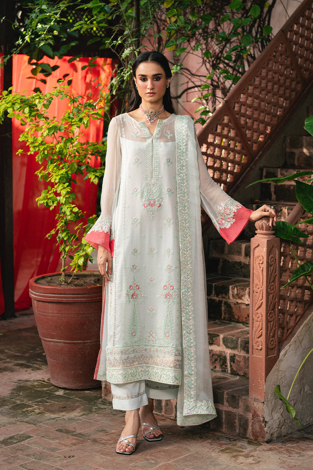 Maryum N Maria | Luxury Stitched | 3 Piece Embroiderd Chiffon GAAYATHR - FSU5640 - House Of Hania
