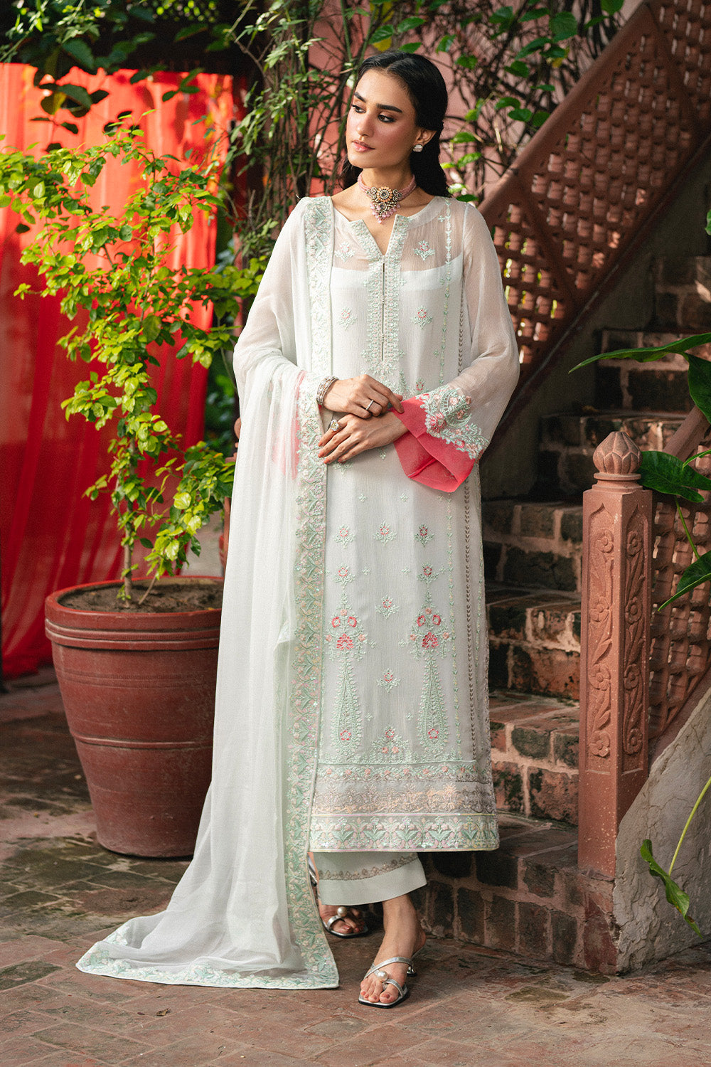 Maryum N Maria | Luxury Stitched | 3 Piece Embroiderd Chiffon GAAYATHR - FSU5640 - House Of Hania