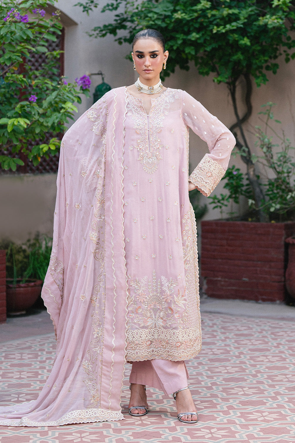 Maryum N Maria | Luxury Stitched | 3 Piece Embroiderd Chiffon GANDHALI - FSU5642 - House Of Hania