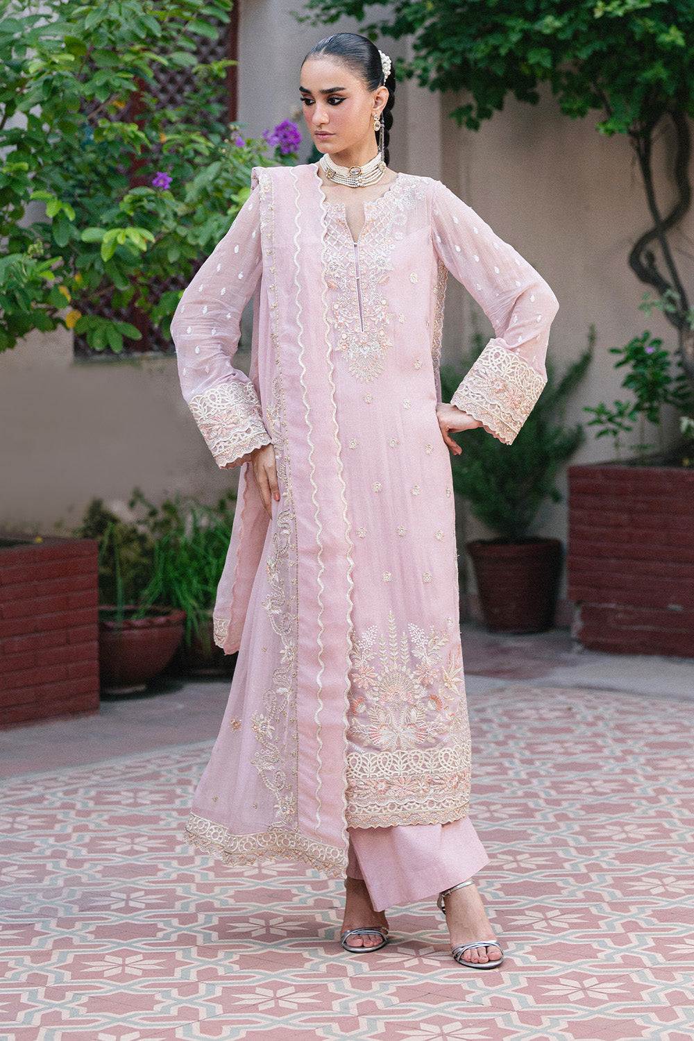 Maryum N Maria | Luxury Stitched | 3 Piece Embroiderd Chiffon GANDHALI - FSU5642 - House Of Hania