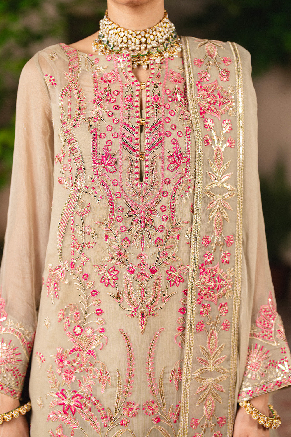 Maryum N Maria | Luxury Stitched | 3 Piece Embroiderd Chiffon GANDHARIKA - FSU5643 - House Of Hania