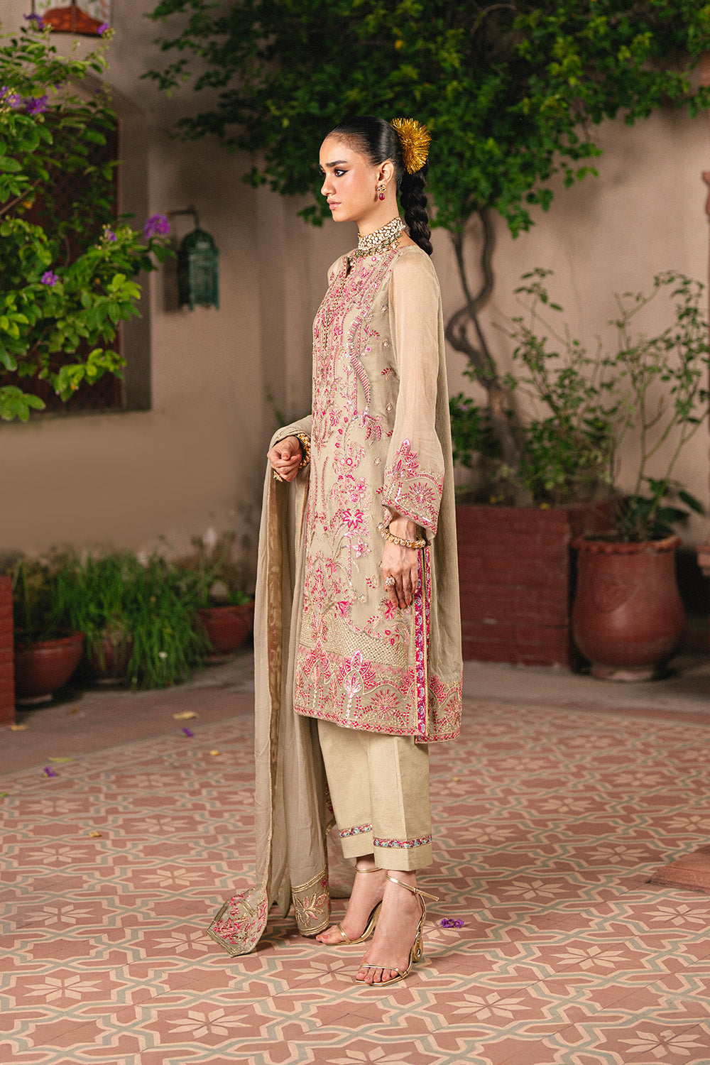 Maryum N Maria | Luxury Stitched | 3 Piece Embroiderd Chiffon GANDHARIKA - FSU5643 - House Of Hania