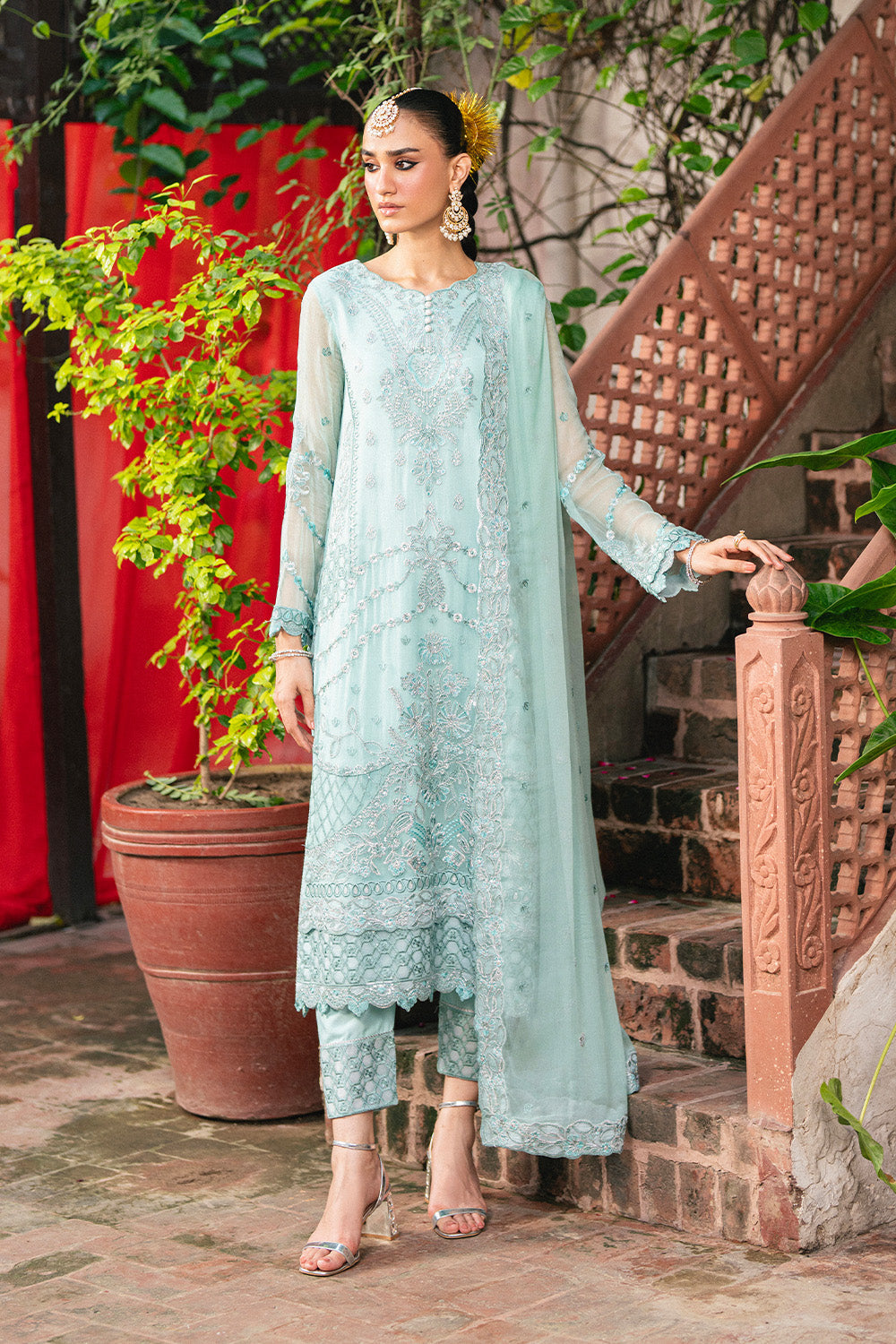 Maryum N Maria | Luxury Stitched | 3 Piece Embroiderd Chiffon GARTHIKA - FSU5646 - House Of Hania