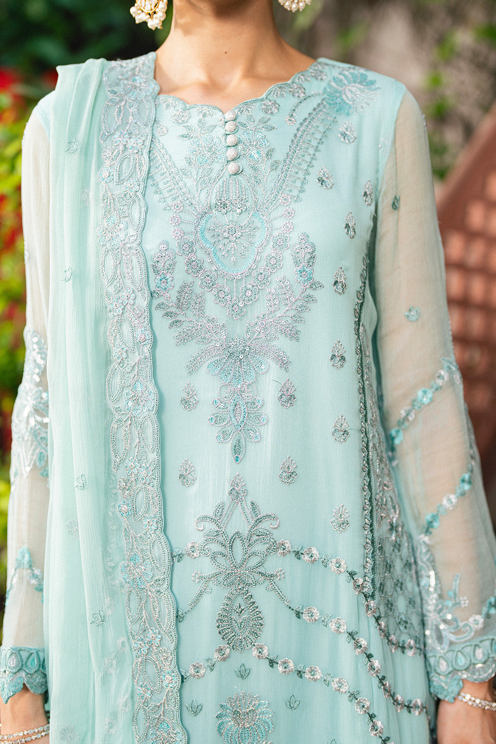 Maryum N Maria | Luxury Stitched | 3 Piece Embroiderd Chiffon GARTHIKA - FSU5646 - House Of Hania
