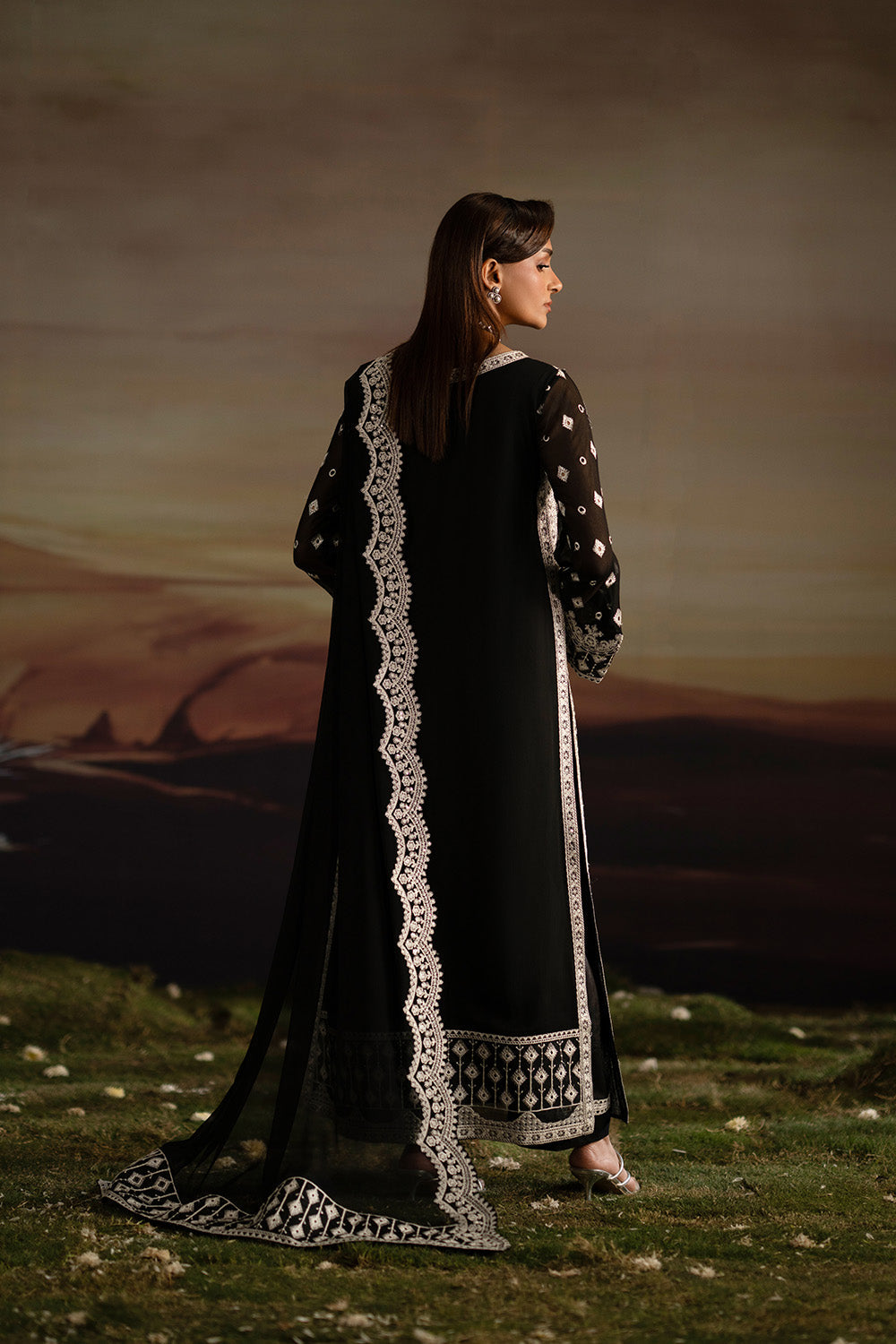 Maryum N Maria | Luxury Stitched | 3-Piece-Embroiderd-Chiffon INBHA - FWU5708 - House Of Hania